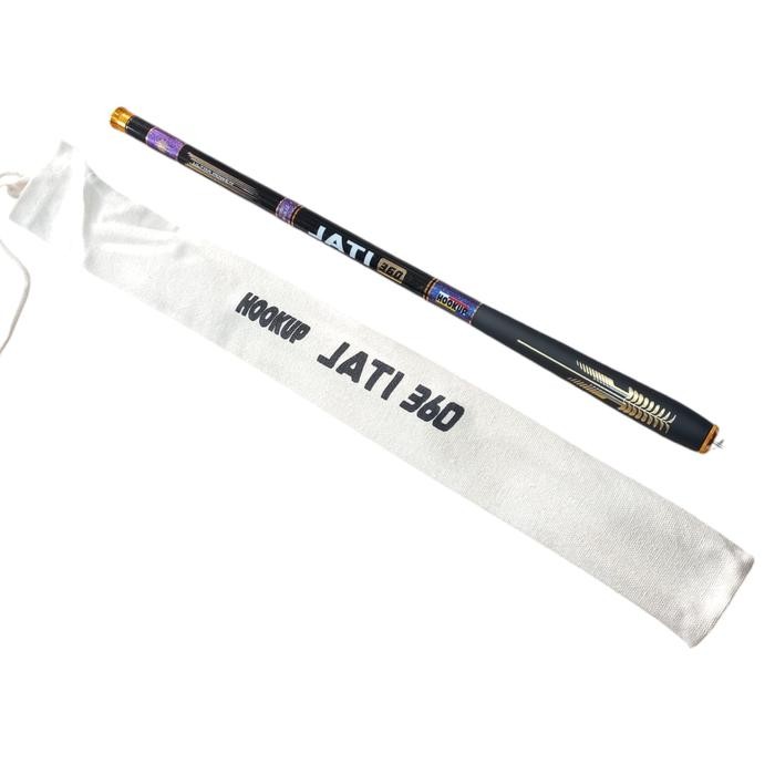 Joran Tegek Hookup Jati 150/360 Cm - Ruas Pendek