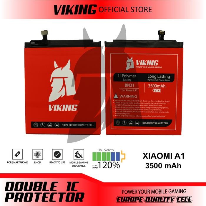 VIKING Baterai Redmi Note 5A - Note 5A Prime BN31 Double Power