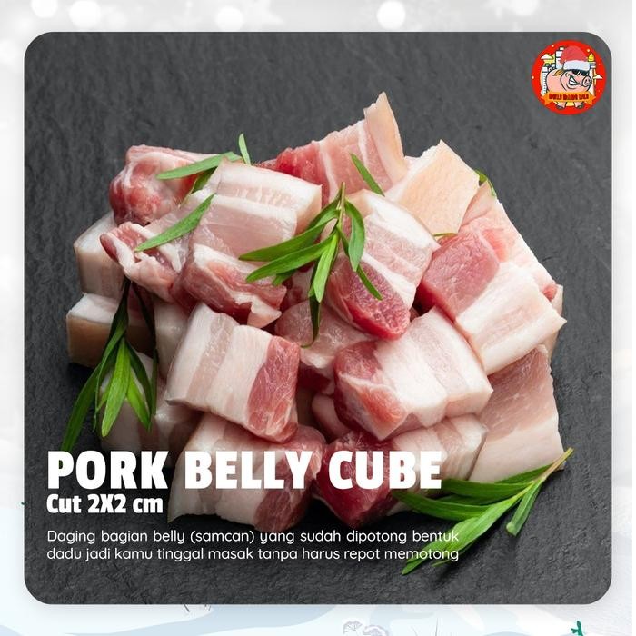 

Pilihan- Pork Belly Cube Cut Samcan Babi Bali Potong Dadu Saikoro Siap Masak