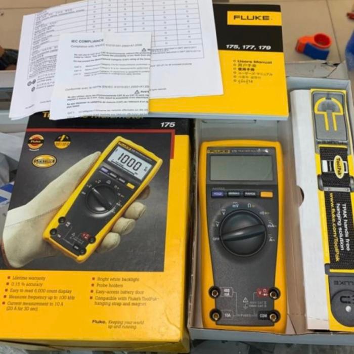 FLUKE 175 TRUE RMS DIGITAL MULTIMETER ORI