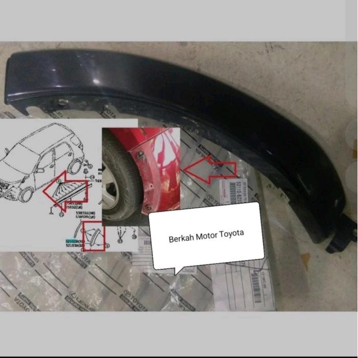 Ready Over Fender Spoiler Depan Rush Terios 2006 2008 2009 2010 Original