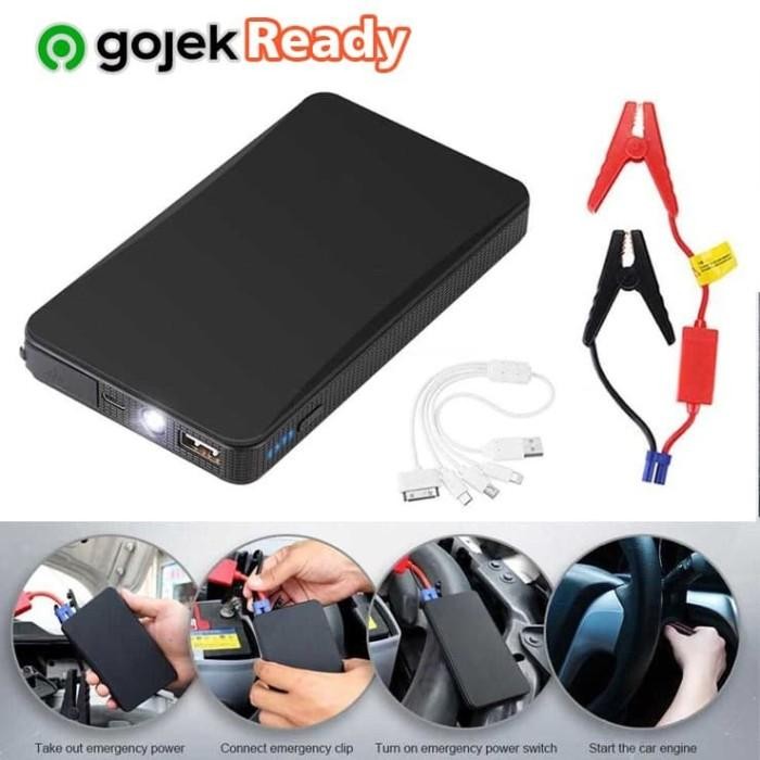 Ready Jumper Aki Mobil Portable 20000mAh - 13600mAh Power Bank Senter HP