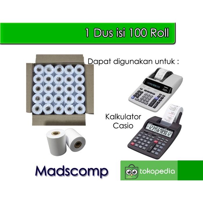 

Pilihan- Kertas Struk Hvs Roll Kalkulator 57X47 (Min 100 Roll)