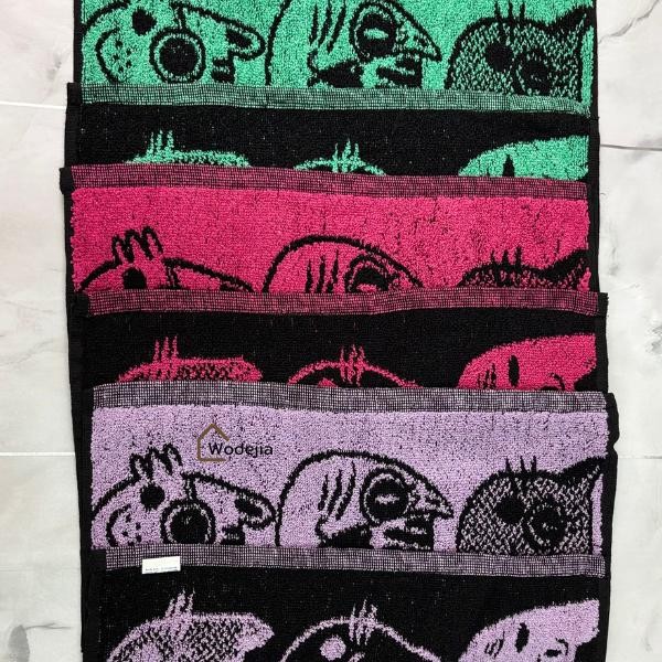 RJ [Wodejia] Keset Kaki Bahan Handuk Tebal Karakter Kucing Size 40x60 cm Keset Dapur Menyerap Air