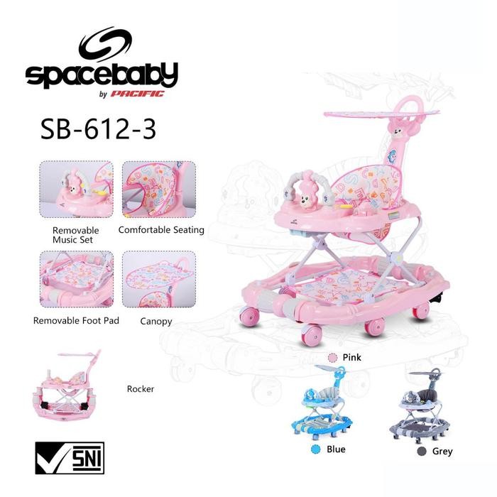 Pilihan- Baby Walker Space Baby Pasific Sb 612-3 (Sk)