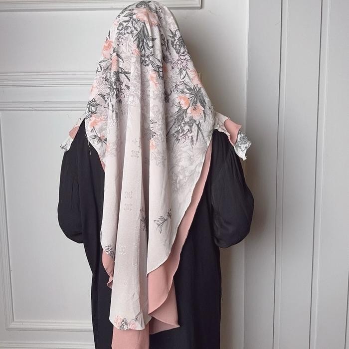 Pilihan- Ayyuby - Hijab Instan Laras New Motif Flower Softpad Anthem Ceruty Babydoll Printing