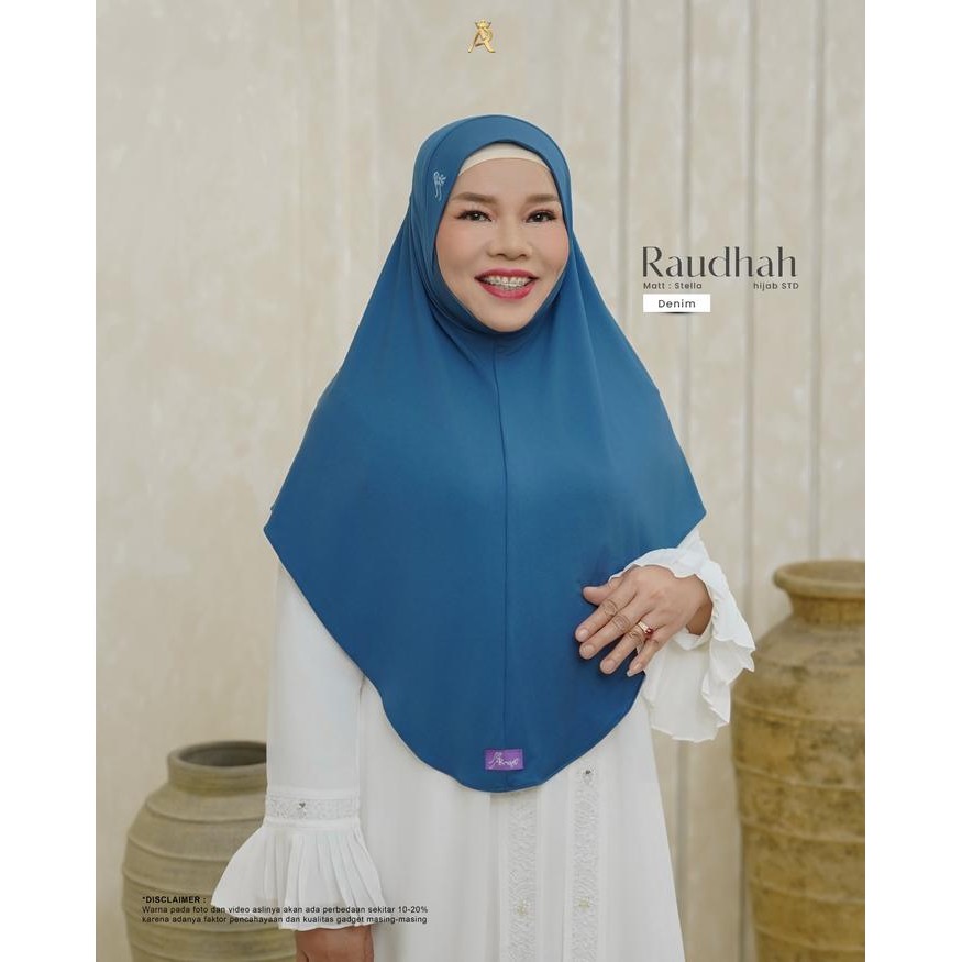Pilihan- Ar Rafi X Oma Gala - Raudhah Hijab - Hijab Bergo Non Pet Bahan Stella