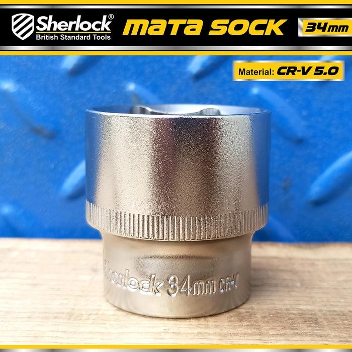 Sherlock 1/2 Inch Kunci Shock 34 Mm 6 Pt/ Mata Sok /Sock