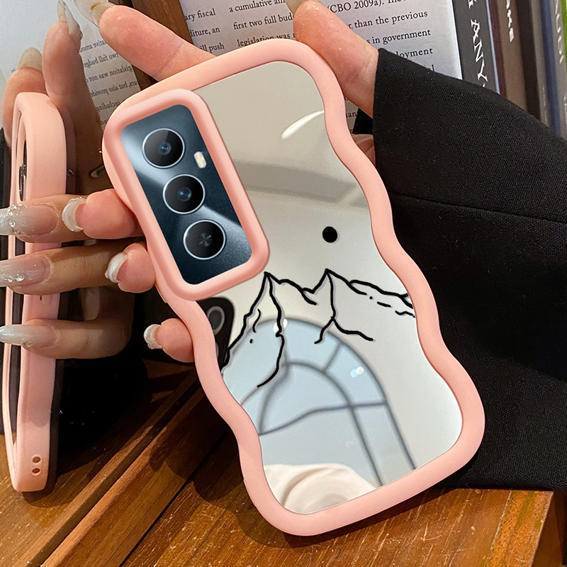 Casing Untuk Realme C65 4G 12X 5G Case Casing melukis Tarzan Pola HP Cesing Macaron Kasing Mirror Si