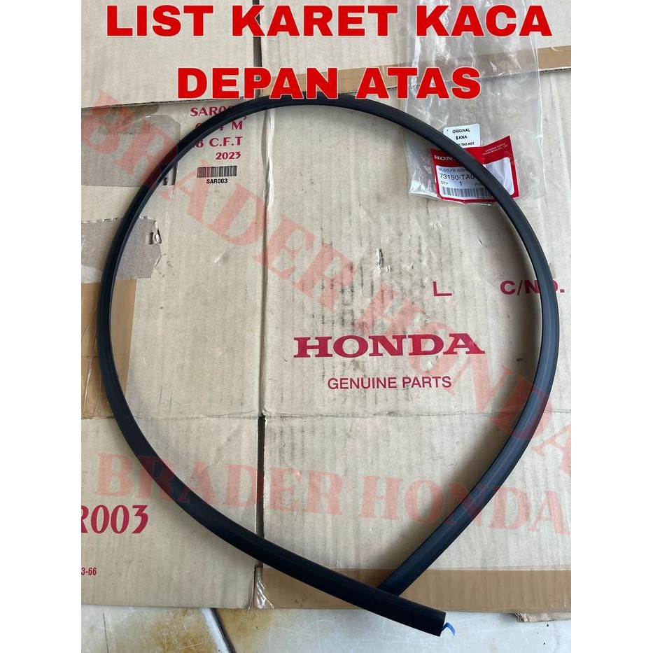 Laris Karet List Kaca Besar Depan Lis Molding Atas Accord Cp2 2008 2009 2010 2011 2012 Honda