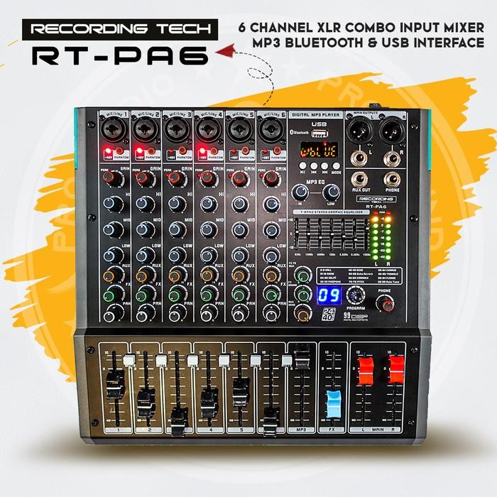 Ready Mixer Audio Professional Recording Tech RT-PA6 6 XLR RTPA6 - RT PA6