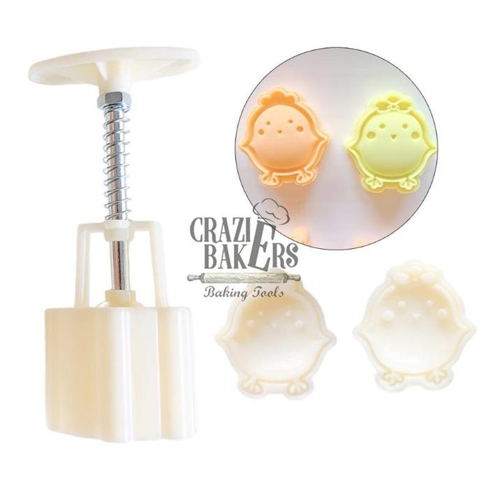Cetakan Kue Bulan Ayam Chick Mini Chicken Mooncake Mold 50 g