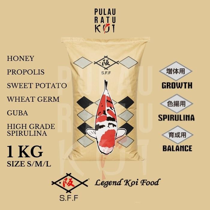 SAKAI FISH FARM LEGEND KOI FOOD 1KG GROWTH, BALANCE, COLOR PAKAN PRE-DIGESTION KOI PREMIUM IMPORT