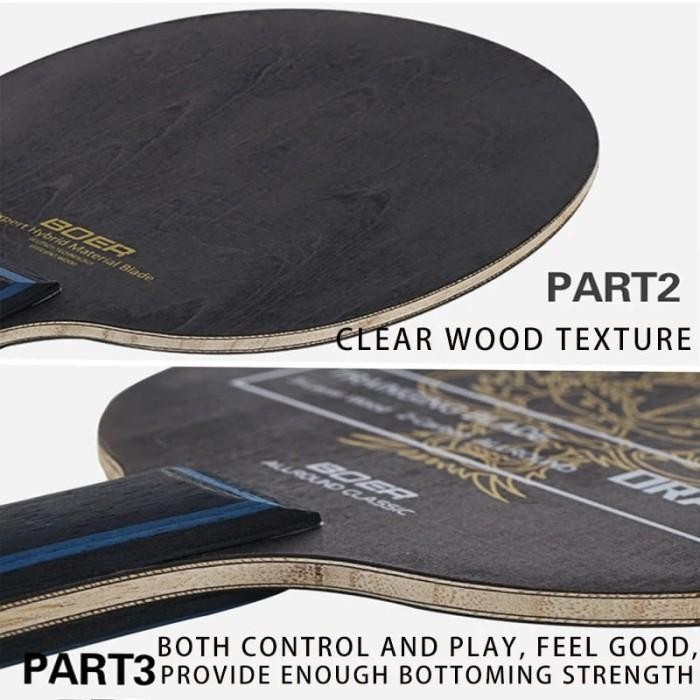 Bat Bet Tenis Meja Pingpong Boer Blade Dragon Lion Allround Carbon Promo 