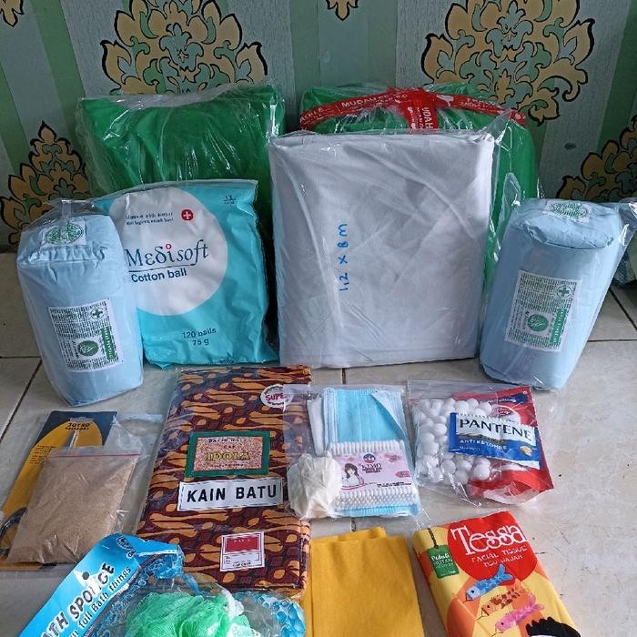 set lengkap perawatan jenazah type kain kafan super bayi anak [kualitas terbaik]