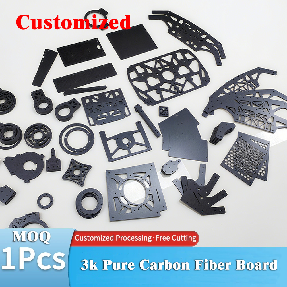 Customized 3K carbon board panel Product Carbon Fiber sheet CNC cutting machining Carbon Fiber Tube