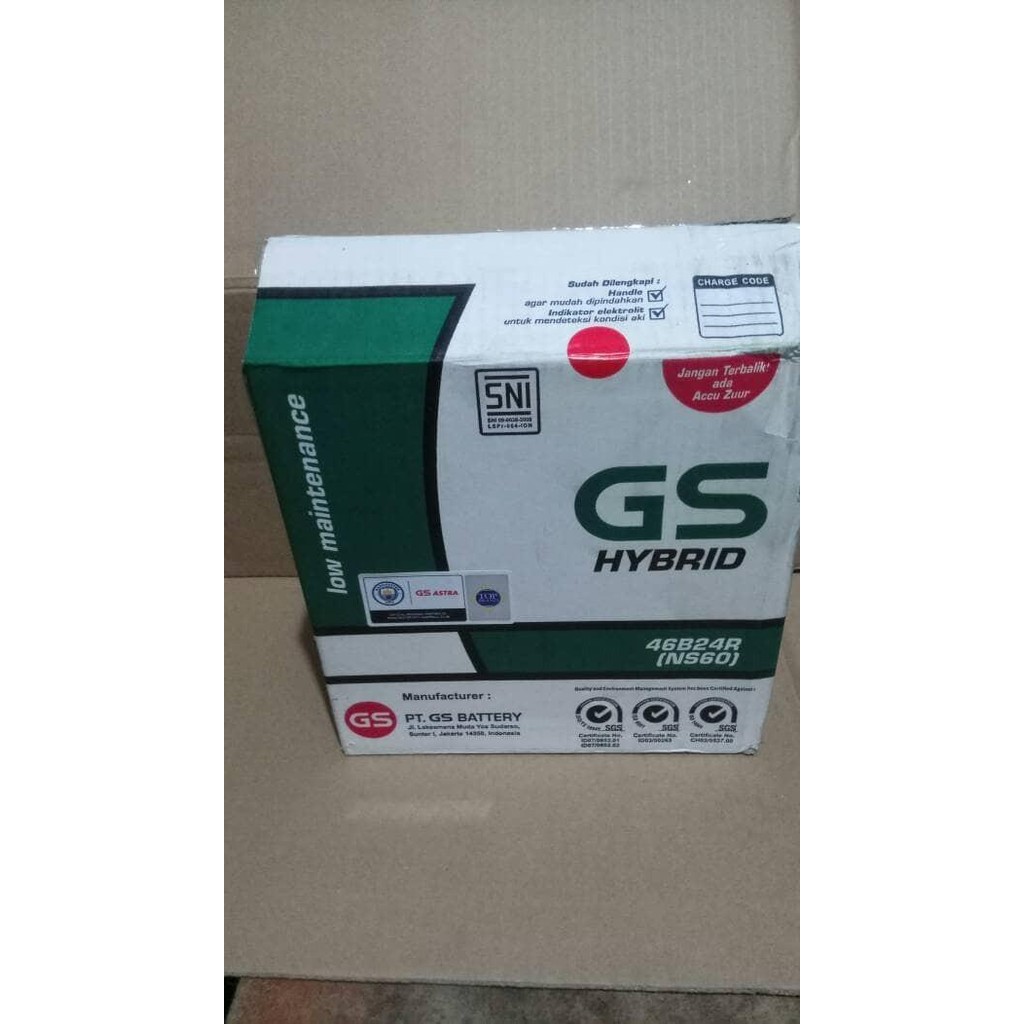 Aki Accu GS Astra NS60 12V 45AH Amper Hybrid