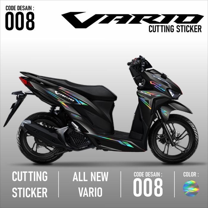 TERLARIS Cutting Sticker Vario 150 & 125 - Aksess Motor Stiker Honda Vario New otlite Cutting Stiker