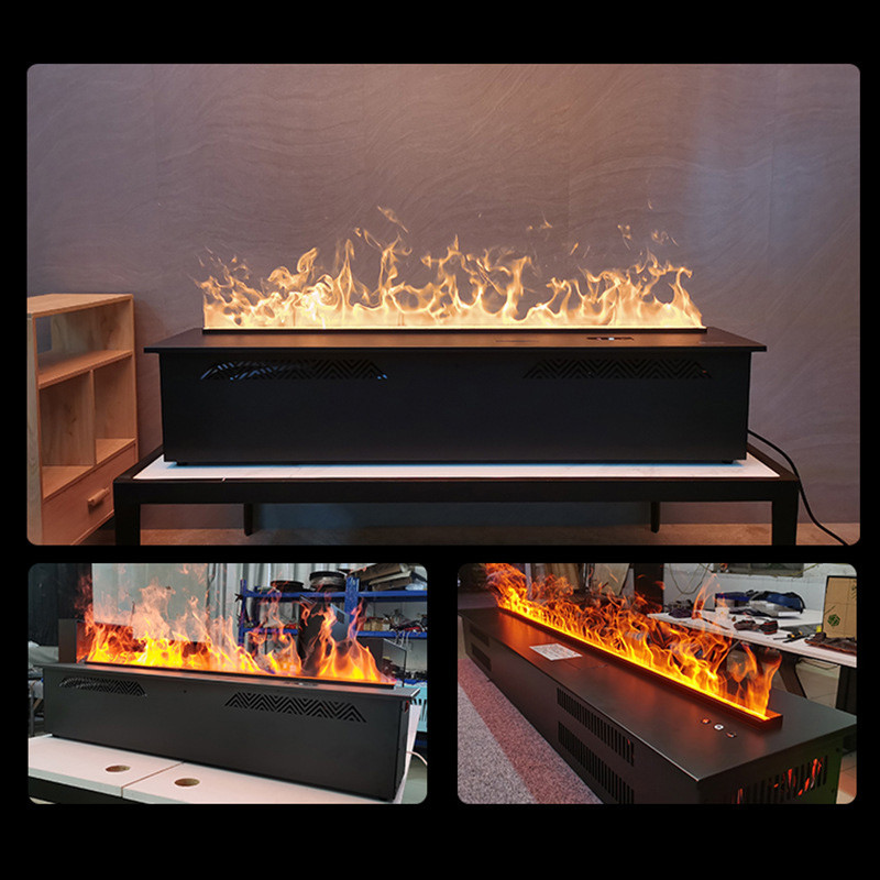 Wholesale Decor Embedded Electric Fireplace Atomization 3D Steam Mist Intelligent Fireplace Indoor W