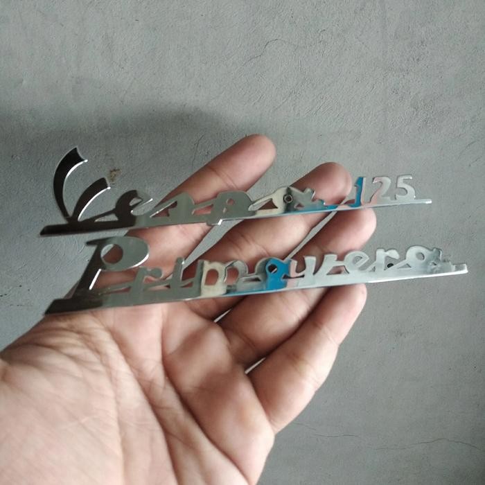 emblem vespa 125 primavera crome
