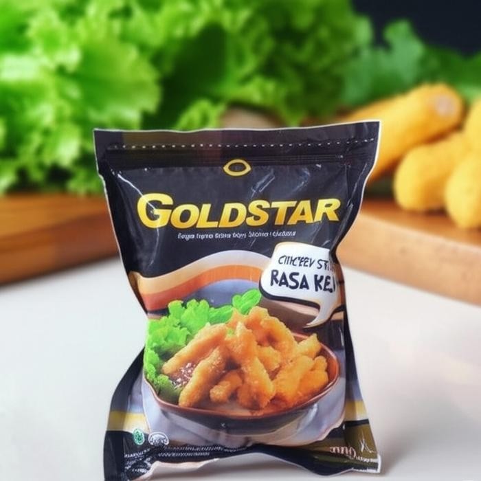 Goldstar Chicken Stick Keju 500gr – Nugget Stik Ayam Keju Frozen Food Renyah Siap Goreng Halal & BPO