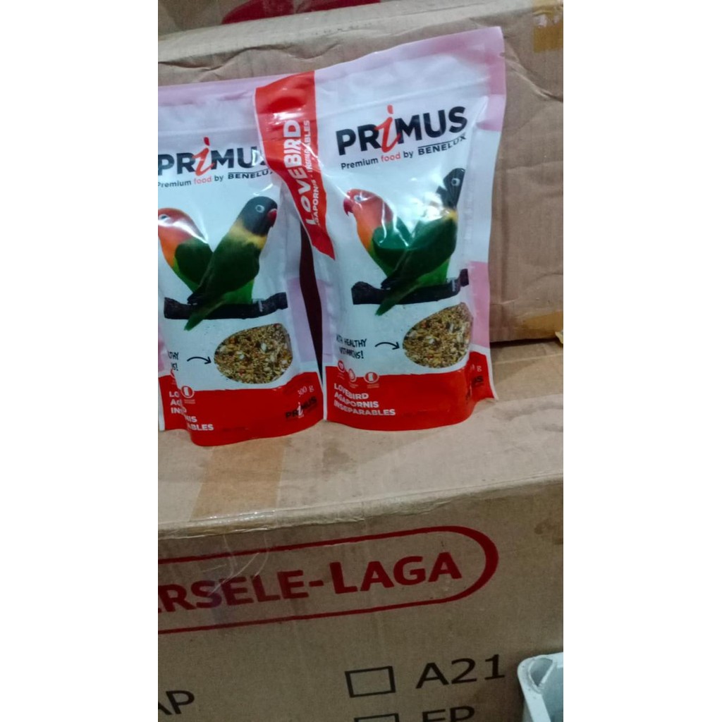 PetShoPq- Pakan Burung Lovebird Primus Benelux Pakan Import Berkualitas