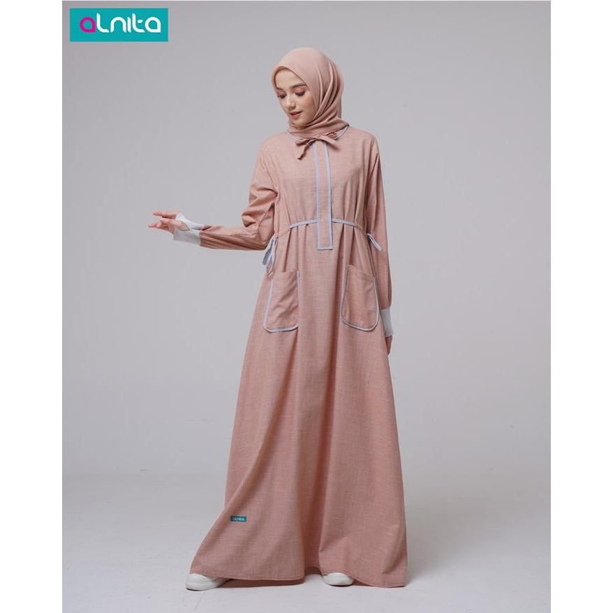 GAMIS ALNITA ASHA PROMO/BAHAN KENZIE SLUB,