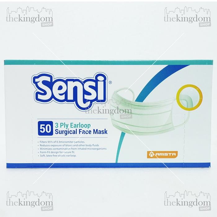db0d- Masker Sensi Earloop Bedah Medis 4Ply Surgical Face Mask 4 Ply