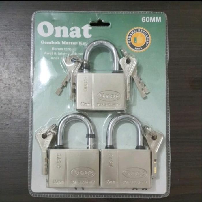 Lansungkirim- Gembok Master Key Onat 60Mm