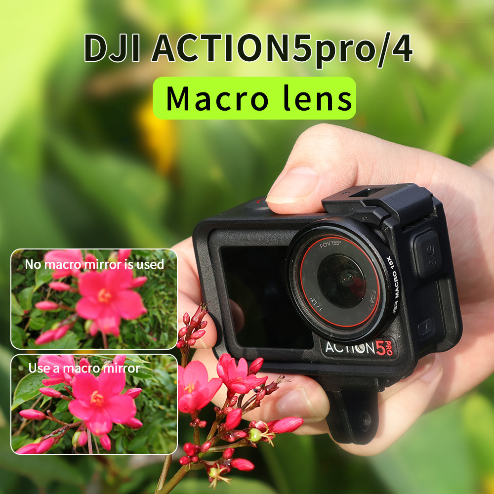 Suitable For Dji Osmo Action5/4 Motion Camera 15X Macro Lens Magnification Shooting Micro
