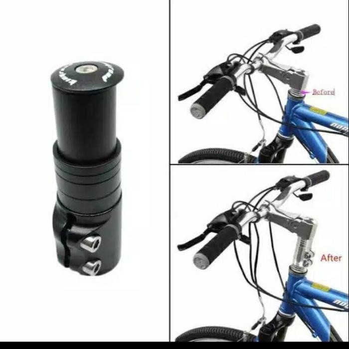 Wimcycle United - Fork Extender/Adaptor Stem Peninggi Stang/Handlebar Sepeda Alloy