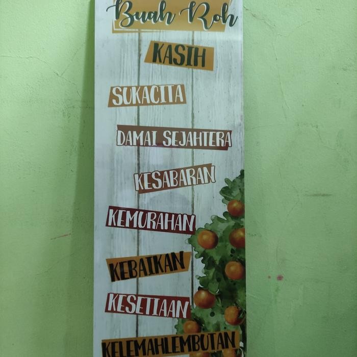 Hiasan Dinding - Buah Roh Uk.17 X 50