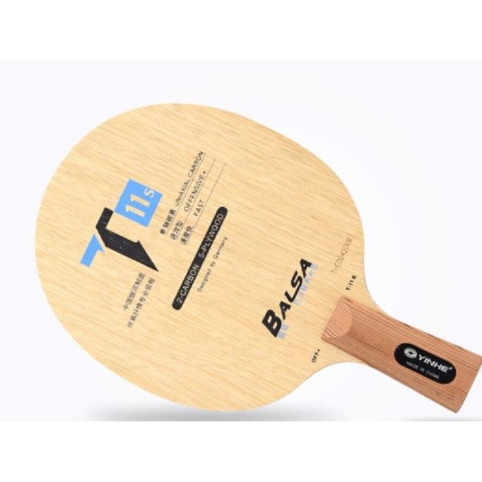 Kayu Bat Tenis Meja Pingpong Yinhe T11S OFF+ Balsa Carbon Penholder