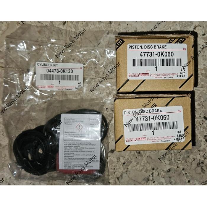 Seal Kaliper + Piston kaliper Fortuner VNT