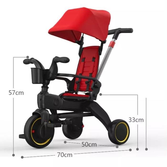 Promo Stroller Anak Lipat / Sepeda Anak Roda Tiga Bisa Dilipat / Stroller Sepeda Roda Tiga / Sepeda