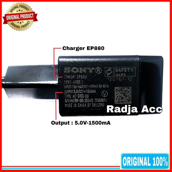 Charger Sony Xperia Ep 800 Original 100% 5V-1500Ma Micro Usb Redy Stok
