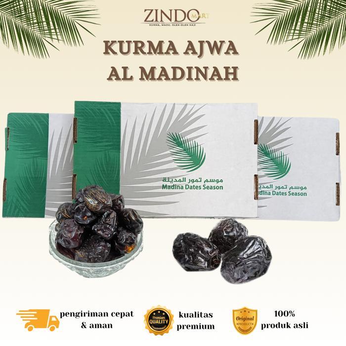 KURMA AJWA 500GR GRADE A REPACK | KURMA NABI | KURMA AJWA MADINA DATES SEASON Camilan