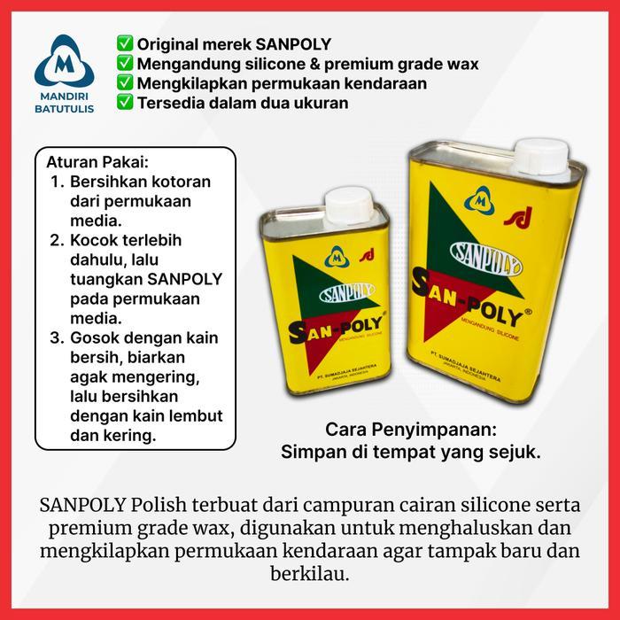 NEW Cairan Pengkilap Logam SANPOLY - Pengkilap Mobil Motor Sanpoly 250gram