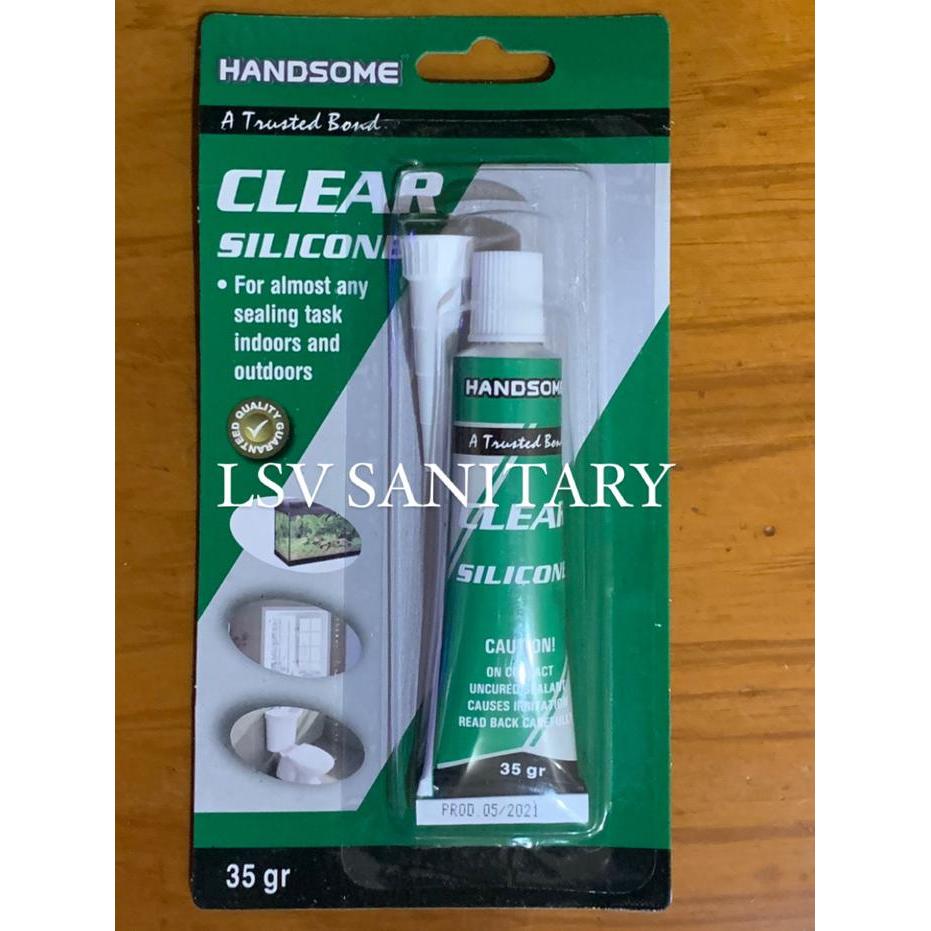 LEM HANDSOME CLEAR SILICONE/LEM KACA SILIKON