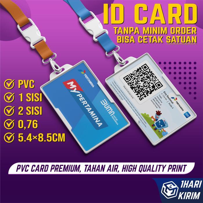 CETAK ID CARD KARTU PERTMINA PREMIUM PVC ANTI LUNTUR STANDART ATM