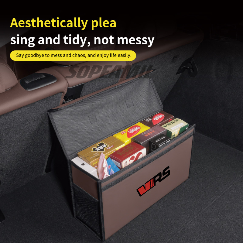 Car Storage Box Large Capacity Foldable Stowing Tidying Bag Skoda VRS Octavia Citigo Fabia Kamiq