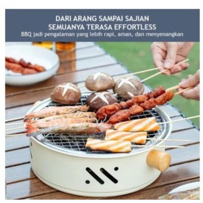 ALAT PANGGANG BBQ GRILL BULAT / BBQ GRILL ARANG OUTDOOR 30CM