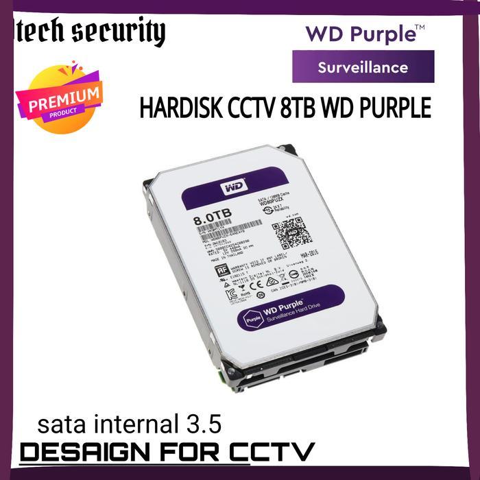 HARDISK CCTV 8 TERA WD PURPLE/HARDDISK WD PURPLE 8TB SATA INTERNAL 3.5