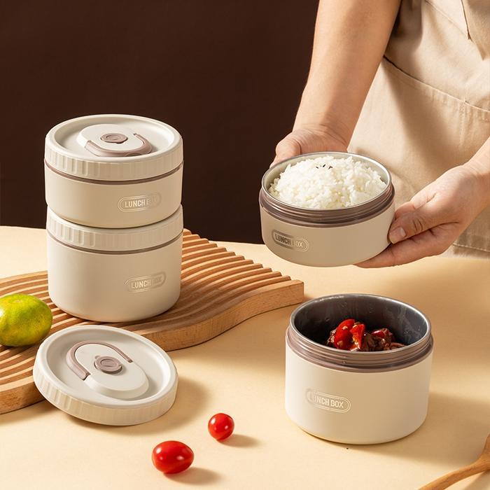 Cookhen Lunch Box Stainless Tempat Bekal Makan Kotak Makan Termos Cocok Untuk Pekerja Kantoran Dan