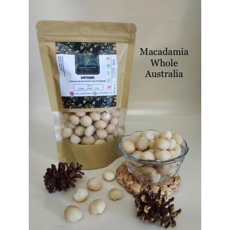 Roasted Salted Macadamia WHOLE Nut 1kg (Macadamia Utuh Panggang)