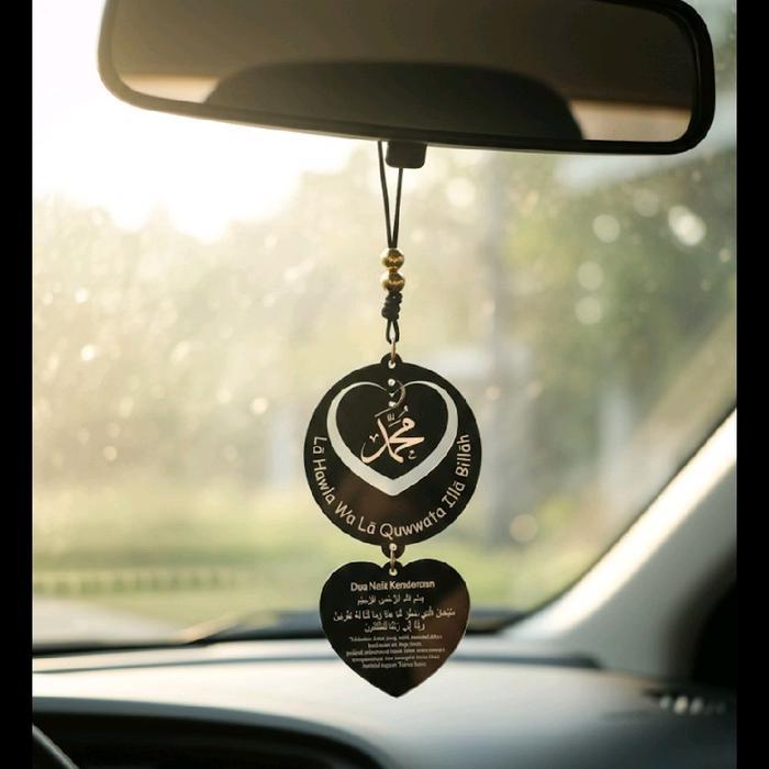 Aksesoris Mobil Gantungan Spion Mobil Custom Nama Dan Photo
