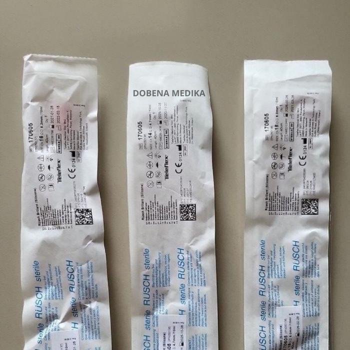 Foley Catheter Rusch Silicone 2 Way No 6 8 10 12 14 16 18 20 22 24