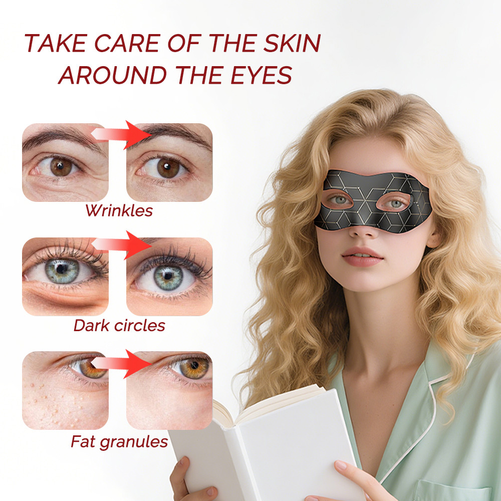 Red Light Silicone Eye Mask 7 Colors LED Photon Flexible Eyes Mask Relieves Eye Fatigue Anti-Wrinkle