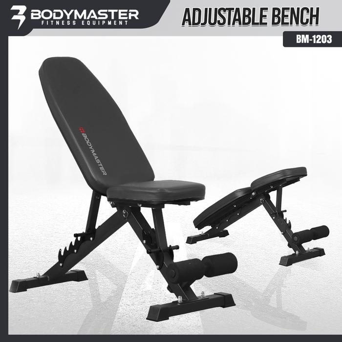 BODYMASTER Adjustable Bench BM-1203 HE - Gym Bench Fitness Bench Press Dengan Kualitas Premium Bahan