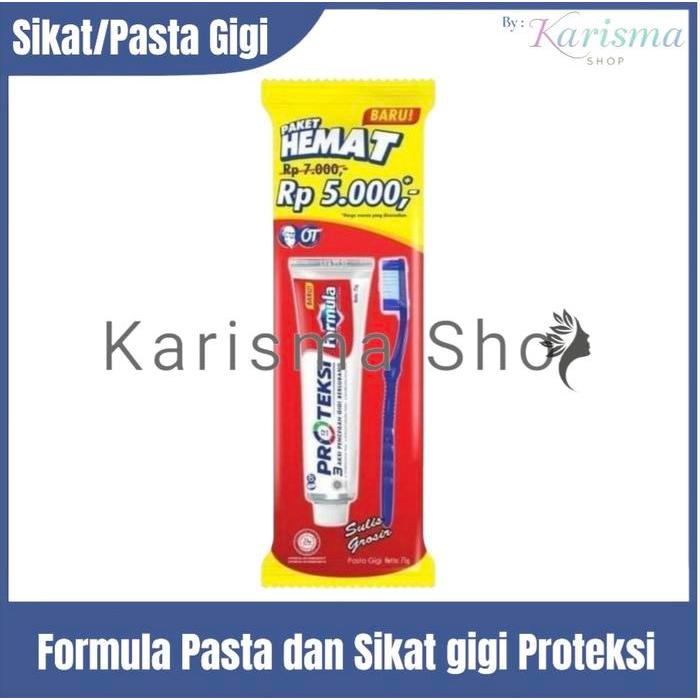 Odol gigi formula Proteksi 75 gr / sikat pasta gigi formula